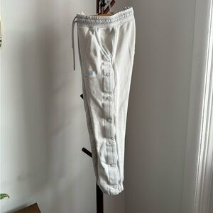 Nike White Button-Up Joggers